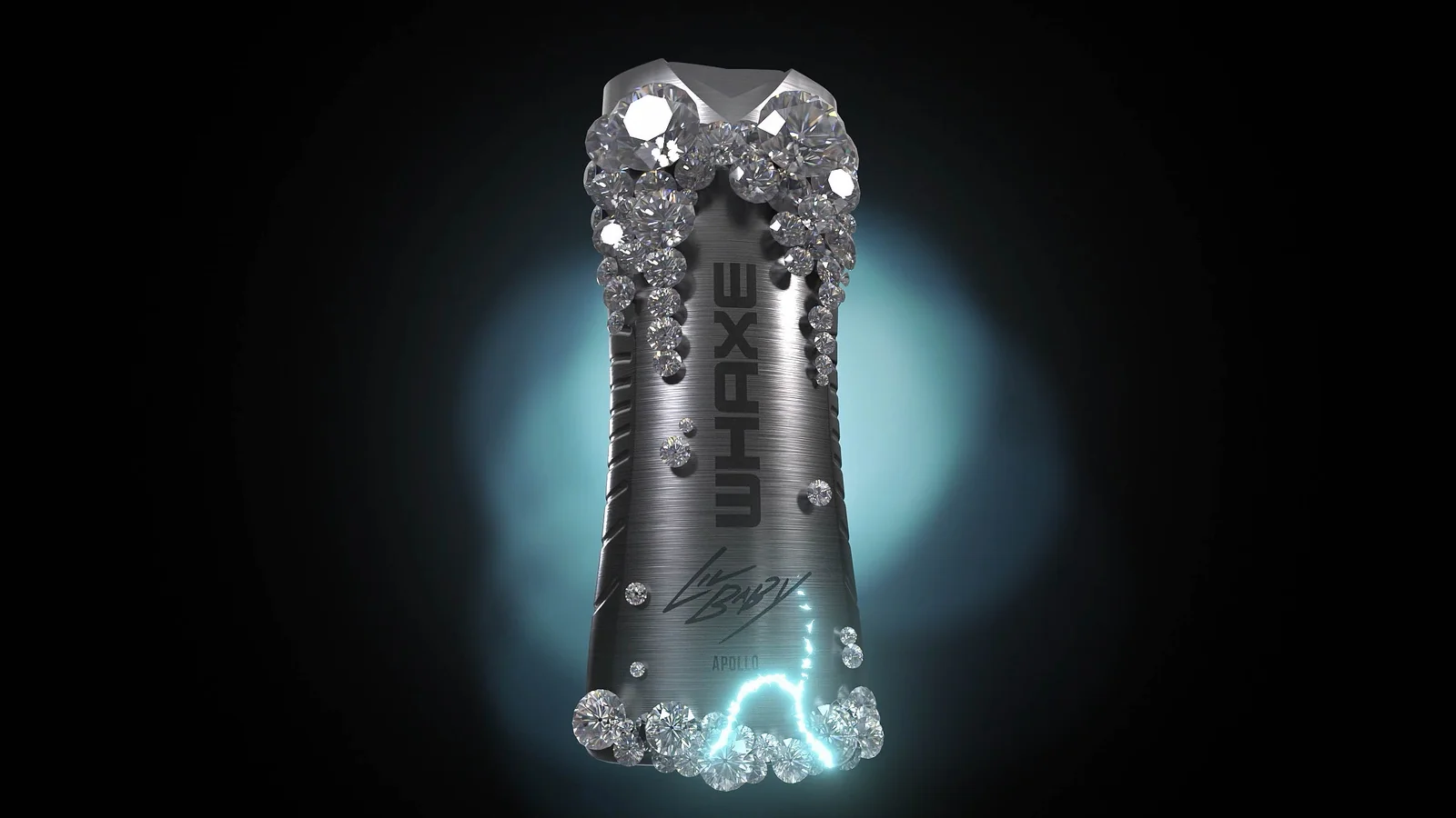 Finished diamond-covered WHAXE product composition 2